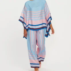 Stripped Printed Kaftan Coord Sets With Pant CORD0019