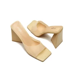 Texture Pyramid Heel Sandal, CMJ 04