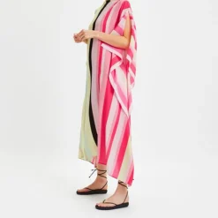 Timeless Glamour Geometric Stripes Kaftan KAF0040