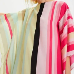 Timeless Glamour Geometric Stripes Kaftan KAF0040