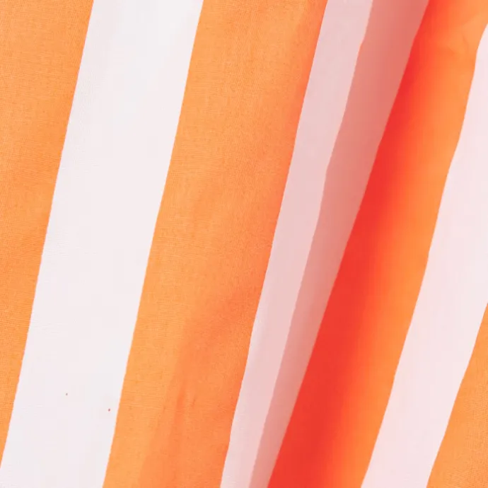 Vertical Striped Long Shirt With Slit Cut J5887