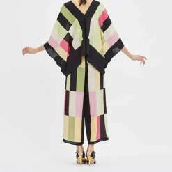 Vivid Voyage: Women'S Versatile V-Neck Co-Ord Set CORD006