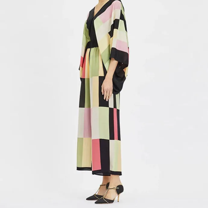 Vivid Voyage: Women'S Versatile V-Neck Co-Ord Set CORD006