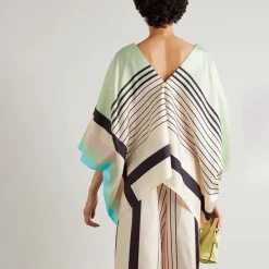 V-Neck Elegance with Lining Print Co-Ord Set CORD001