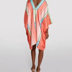 V-Neck Style Modern Printed Belt Style Short Kaftan BELT009