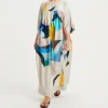 White Maxi with Brushstroke Bliss MAX005