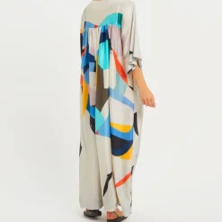 White Maxi with Brushstroke Bliss MAX005