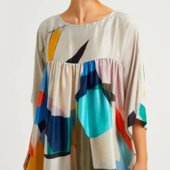 White Maxi with Brushstroke Bliss MAX005