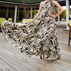 Zephyr Zebra Whisper Printed Dress J5858